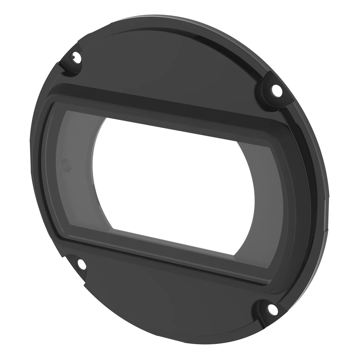 Black front window kit viewed from the left