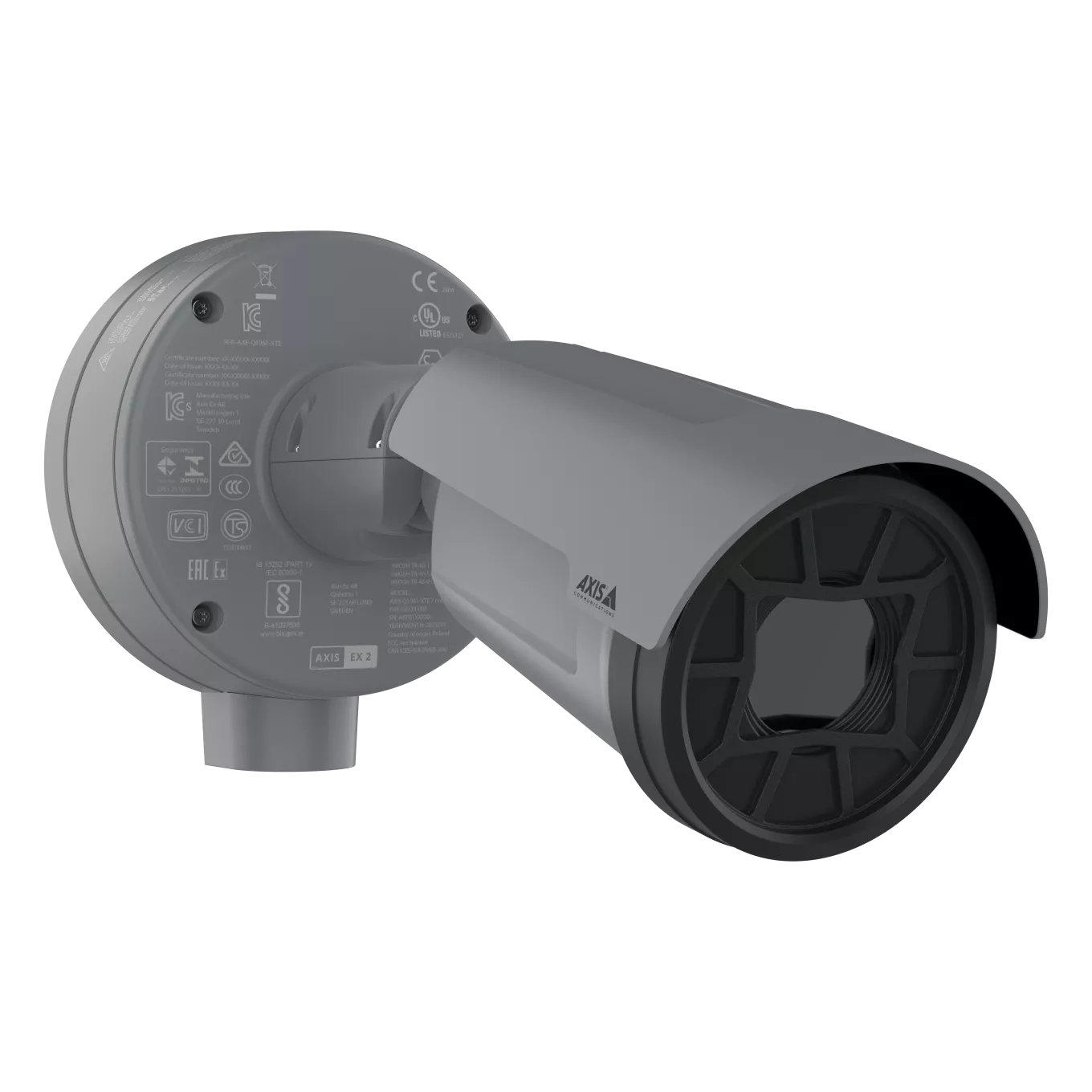 AXIS Q1961-XTE Explosion-Protected Thermal Camera, vue depuis son angle droit