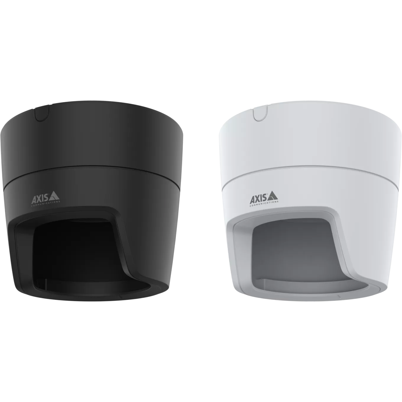 Two AXIS TM3828-E Casing Black/White in different colors