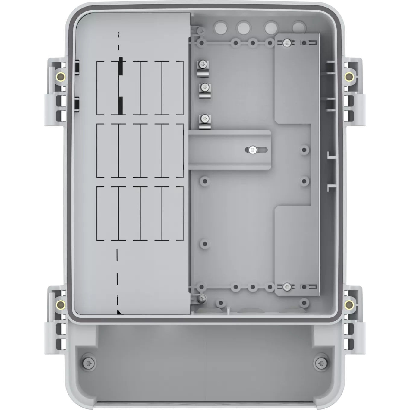 Surveillance cabinet without door