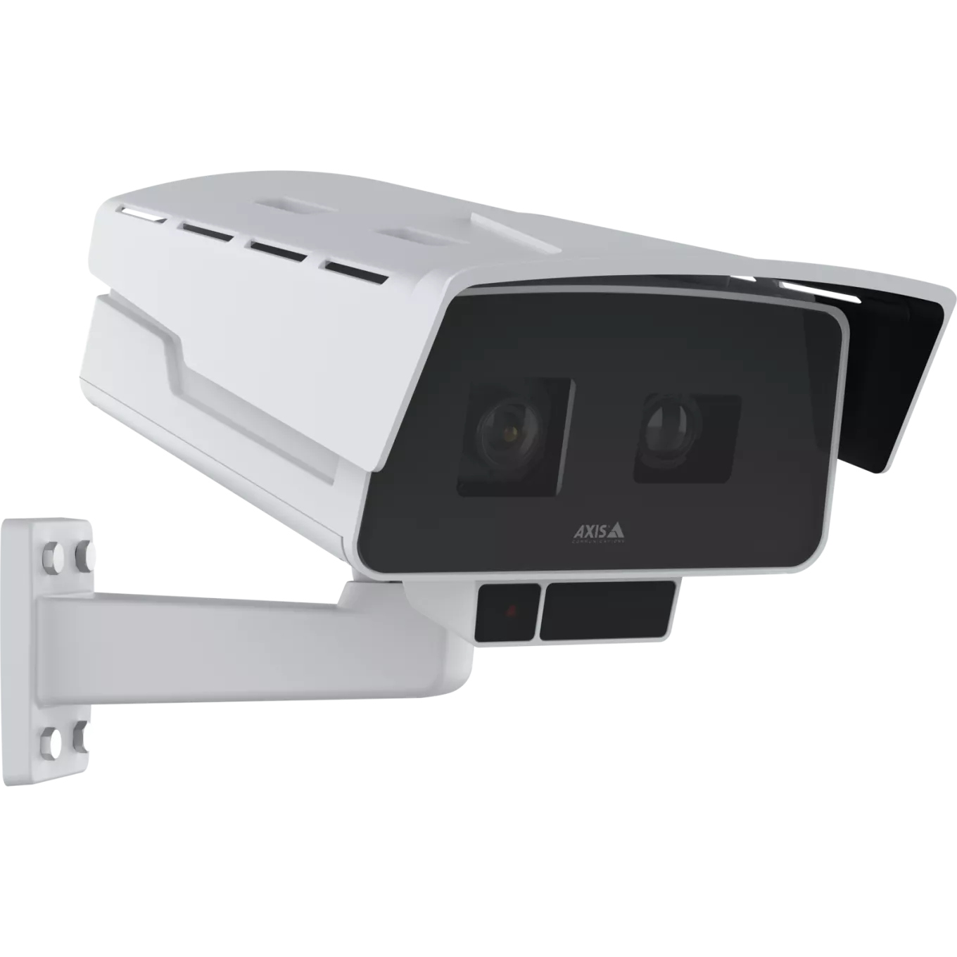 Box camera looking to the right with white background