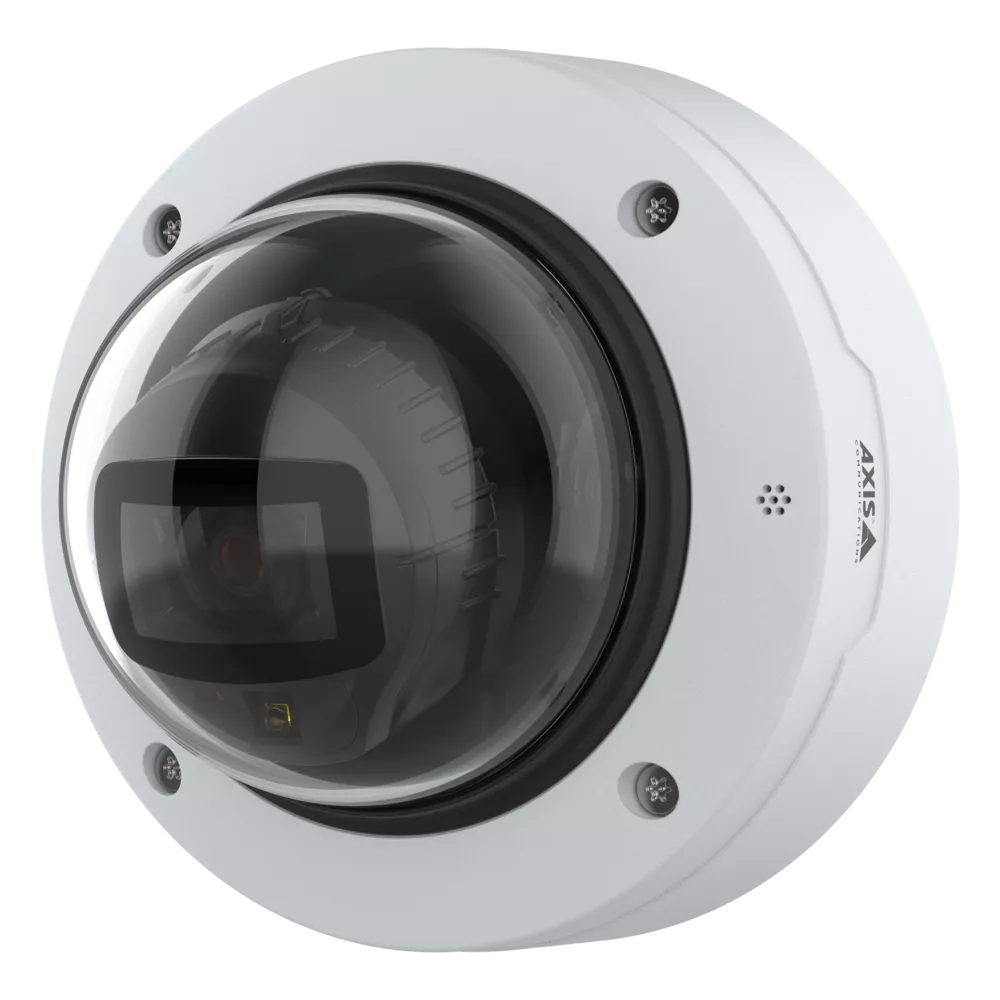 AXIS P3285-LV Dome Camera viewed from its left angle.