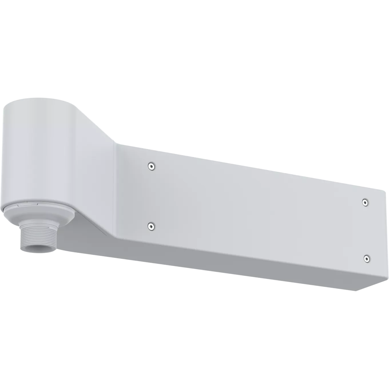 White AXIS TP3302-E Corner Mount viewed from its left angle.