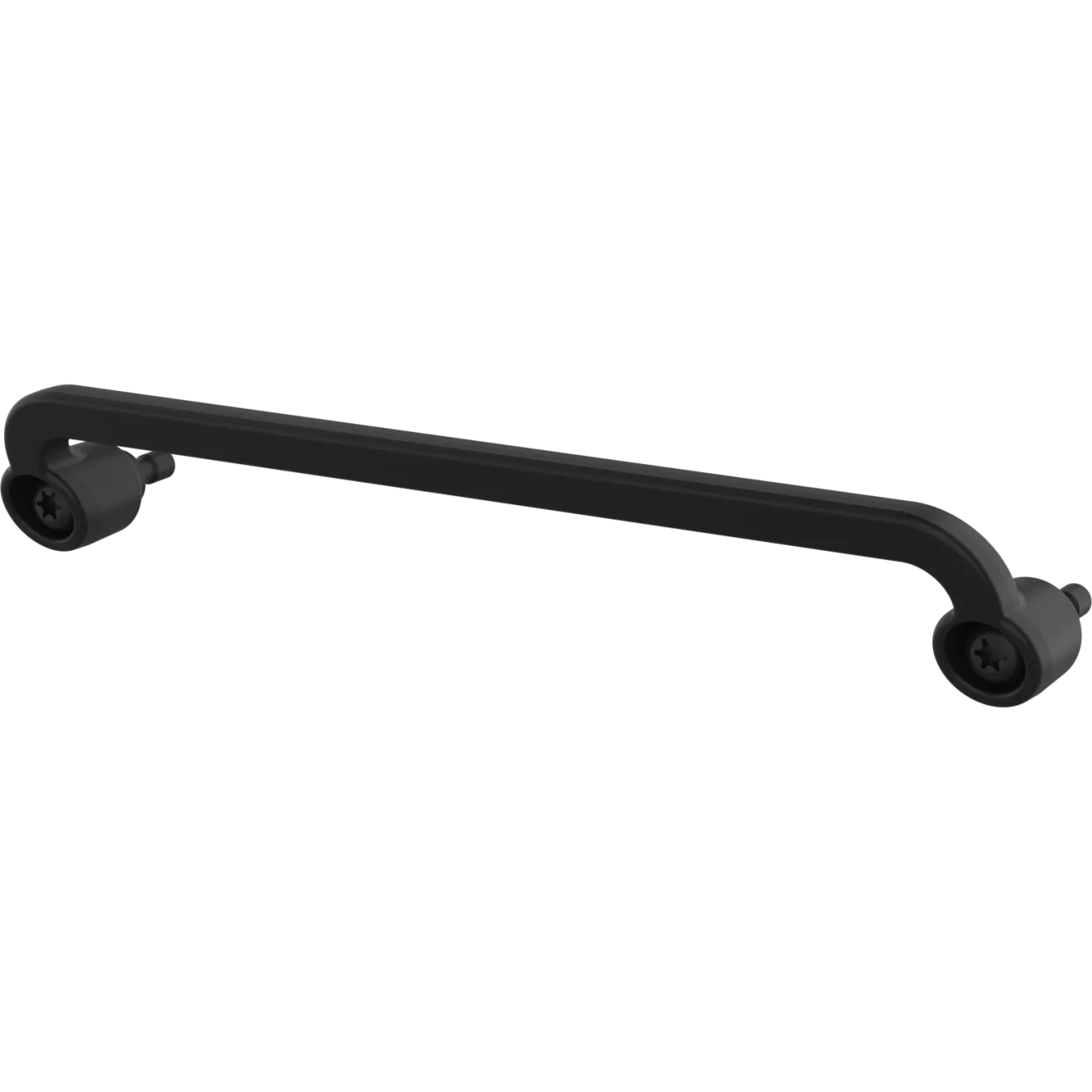 Black AXIS TQ1938-E Protection Bracket viewed from its left angle.