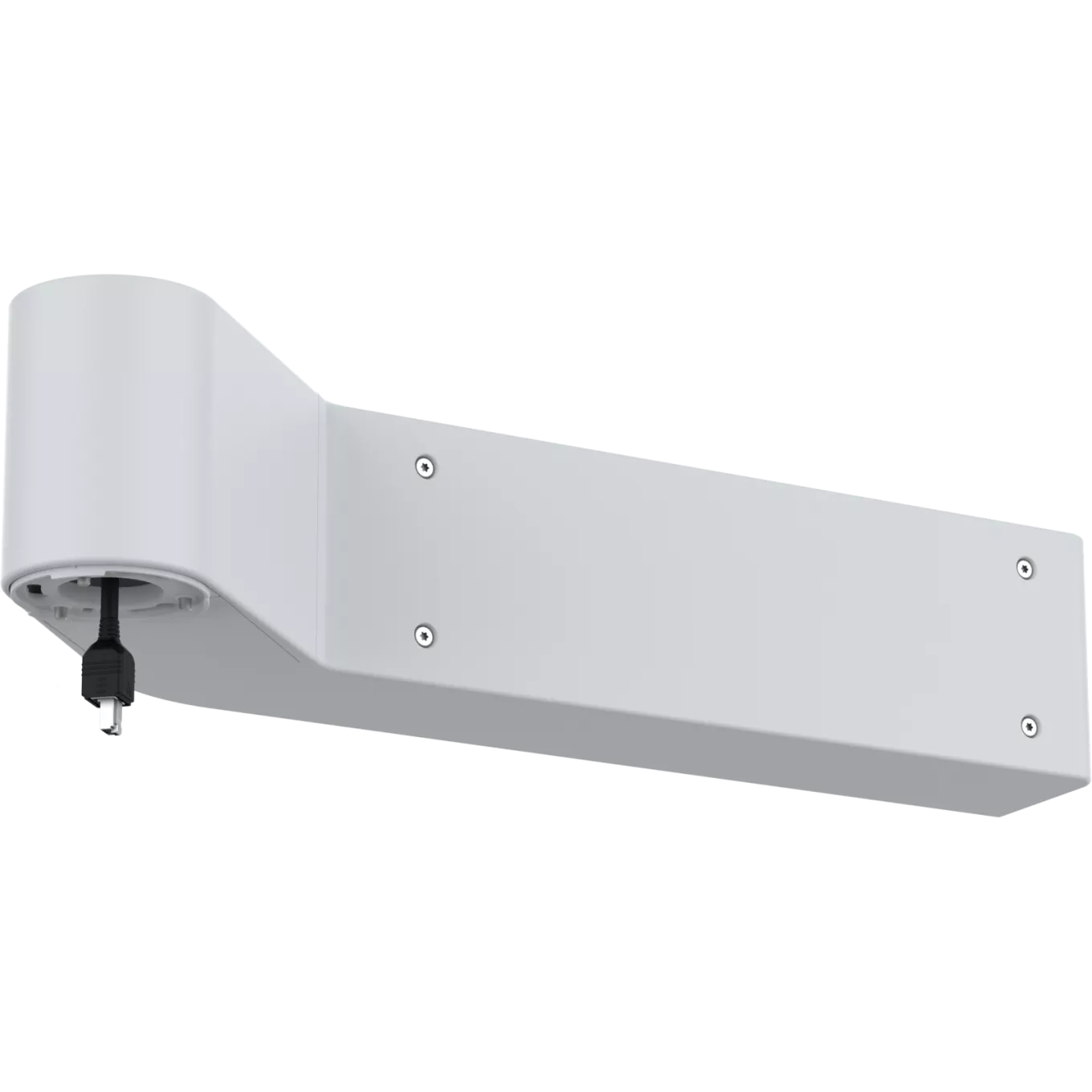 White AXIS TQ5301-E Corner Mount viewed from its left angle.